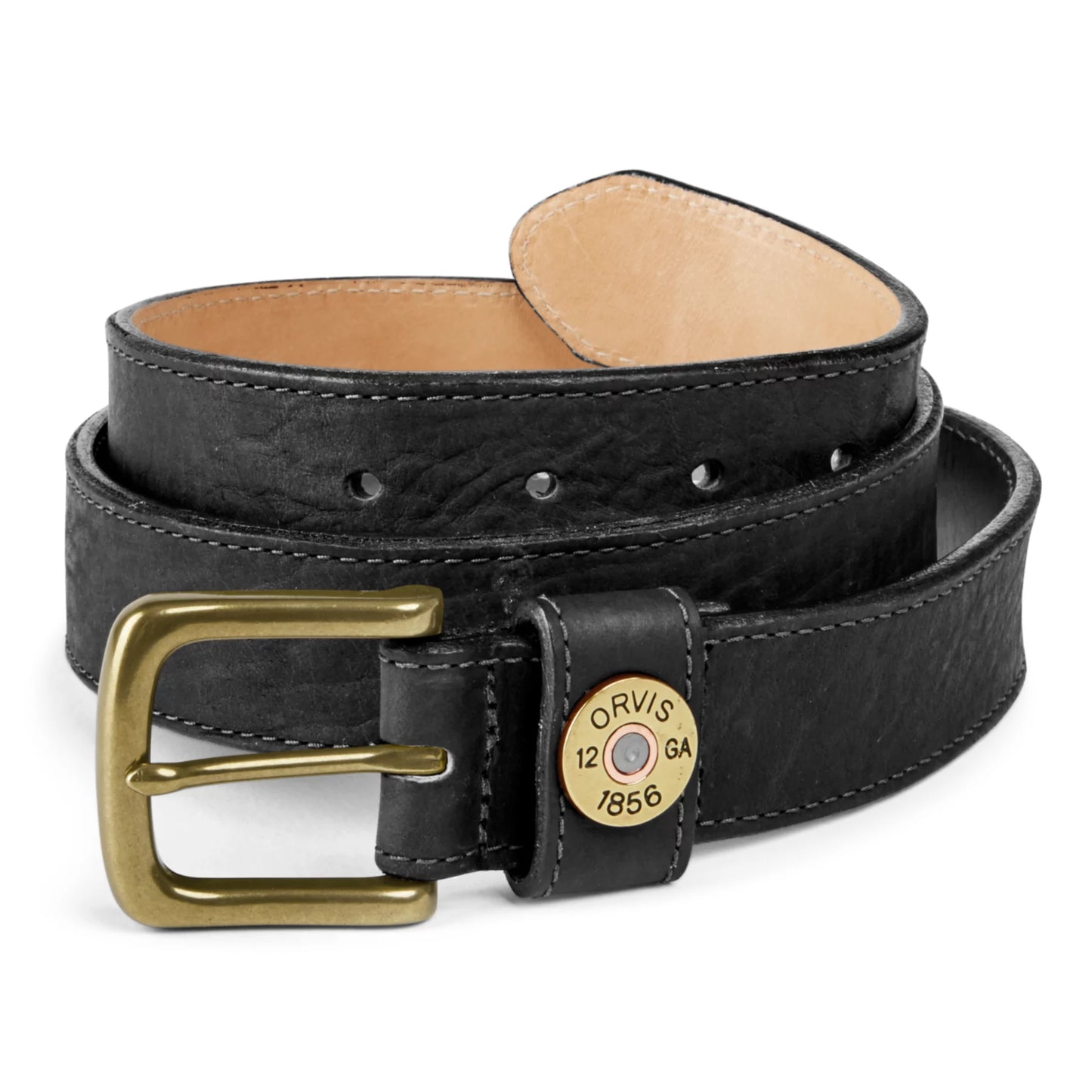Bison Leather Shotshell Belt Black 2C3S