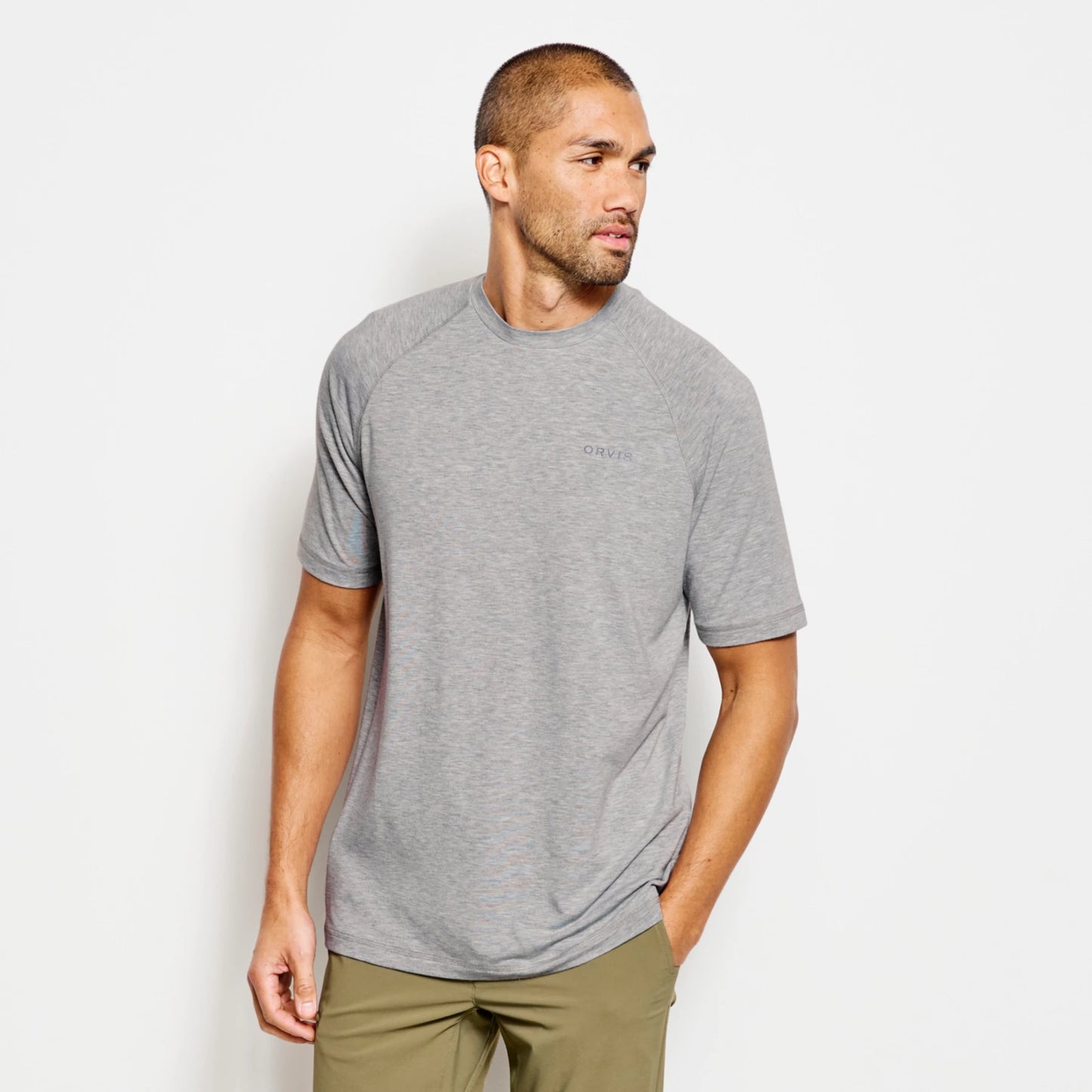 DriCast™ Short-Sleeved Crewneck T-Shirt LIGHT GREY HEATHER
