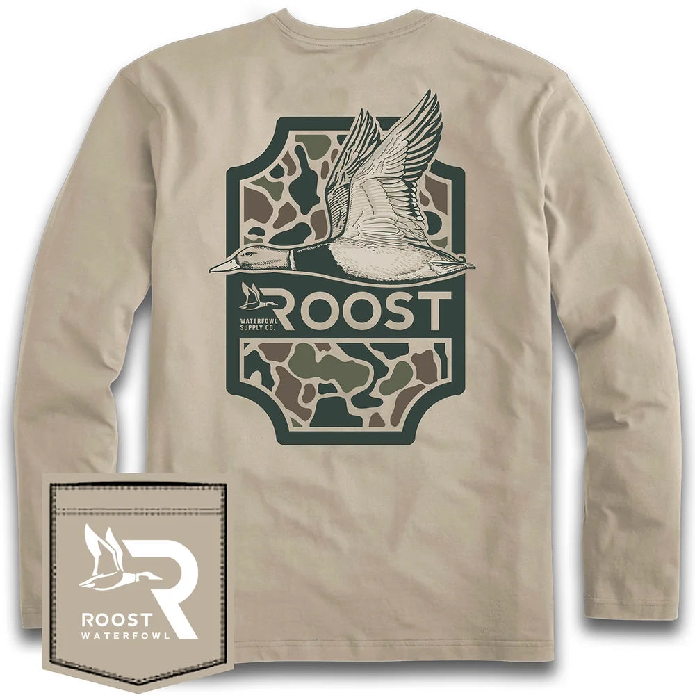 Youth Roost Camo Shield duck L/S youth