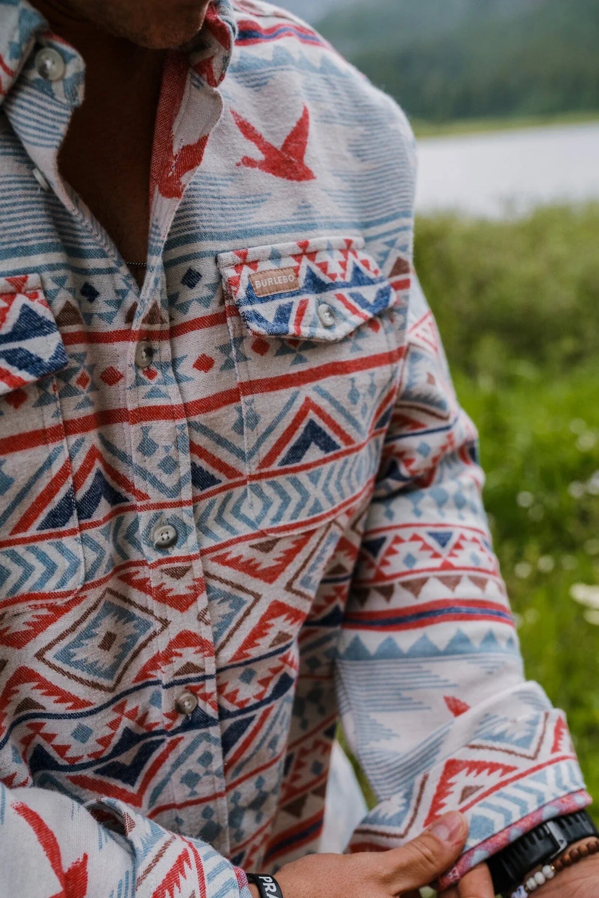 Flying Duck Aztec - Long Sleeve Twill LSAT-FD