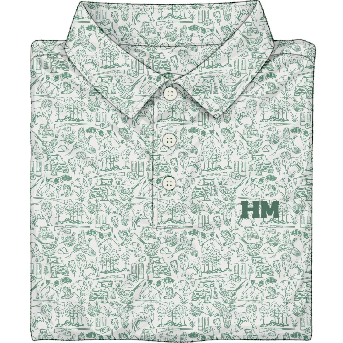 FANDFPOLO Youth - Hurricane Marsh Performance Polo - Field & Feather