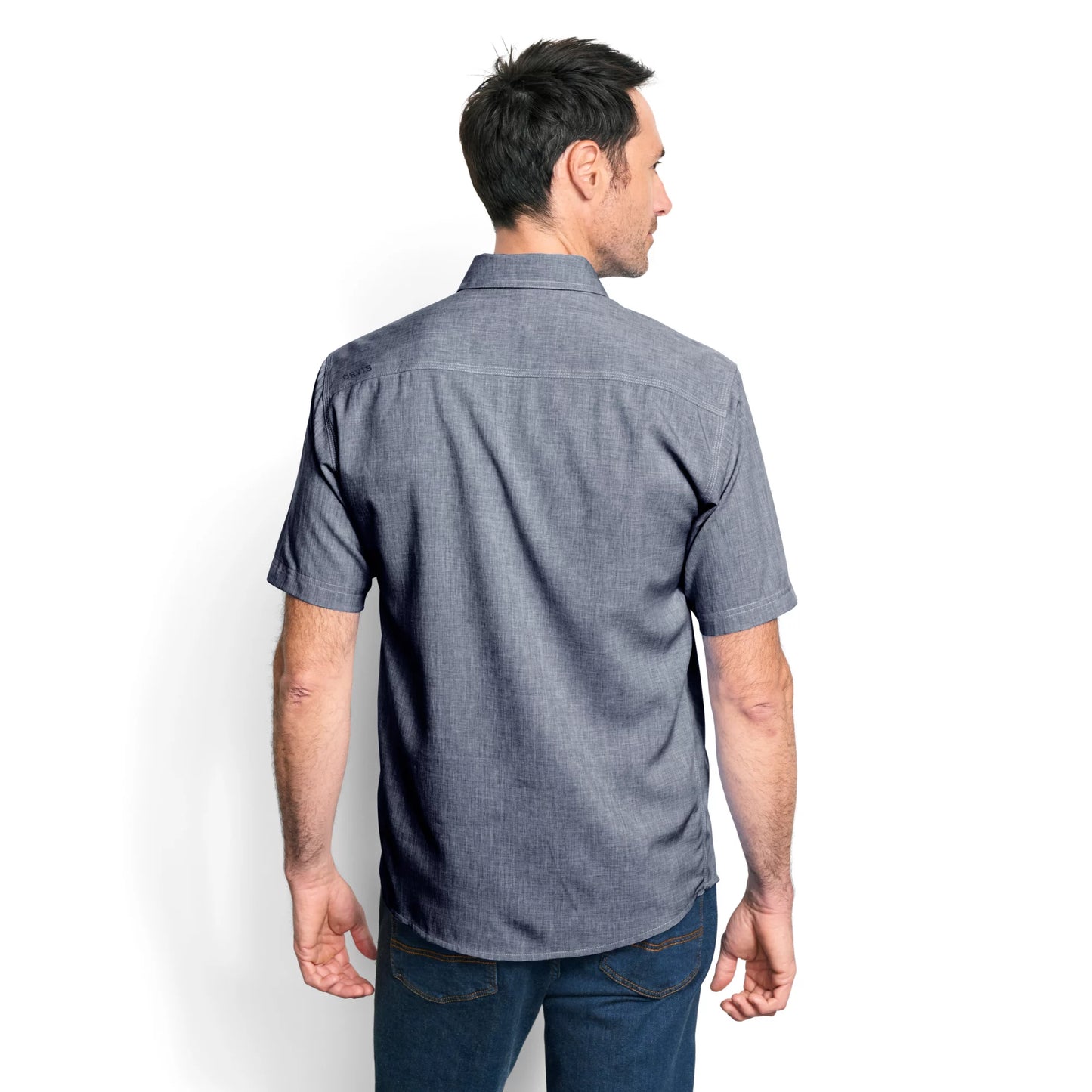 Men’s Tech Chambray Short-Sleeve Work Shirt