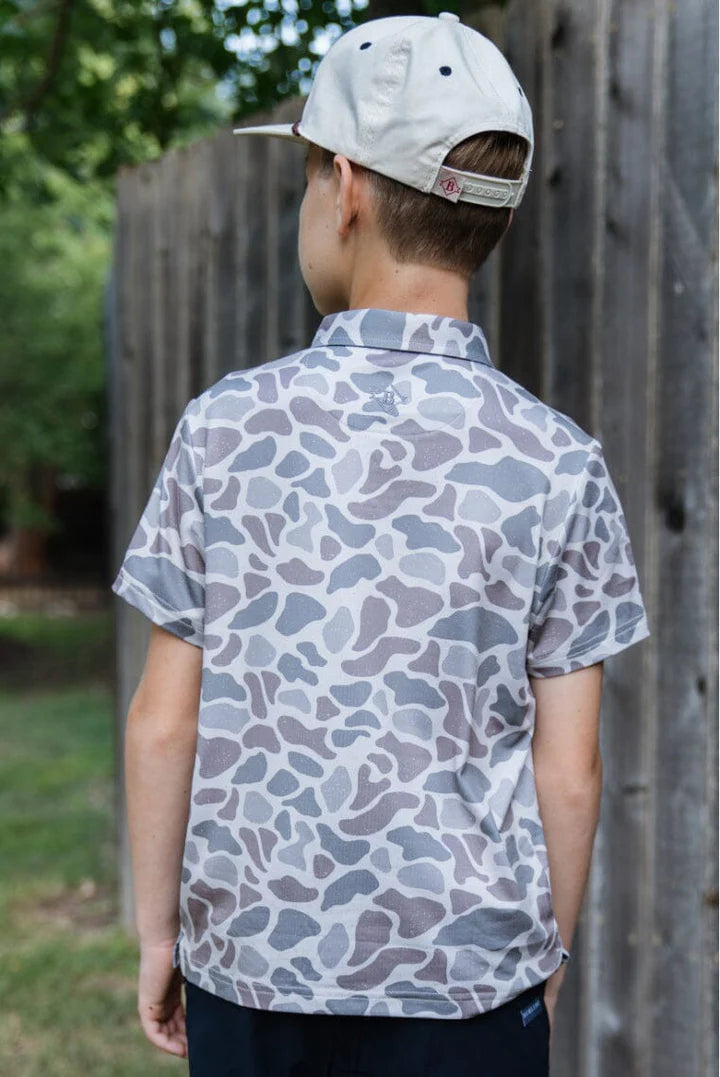 BURLEBO Youth Polo - Classic Deer Camo Y-PP-CDC