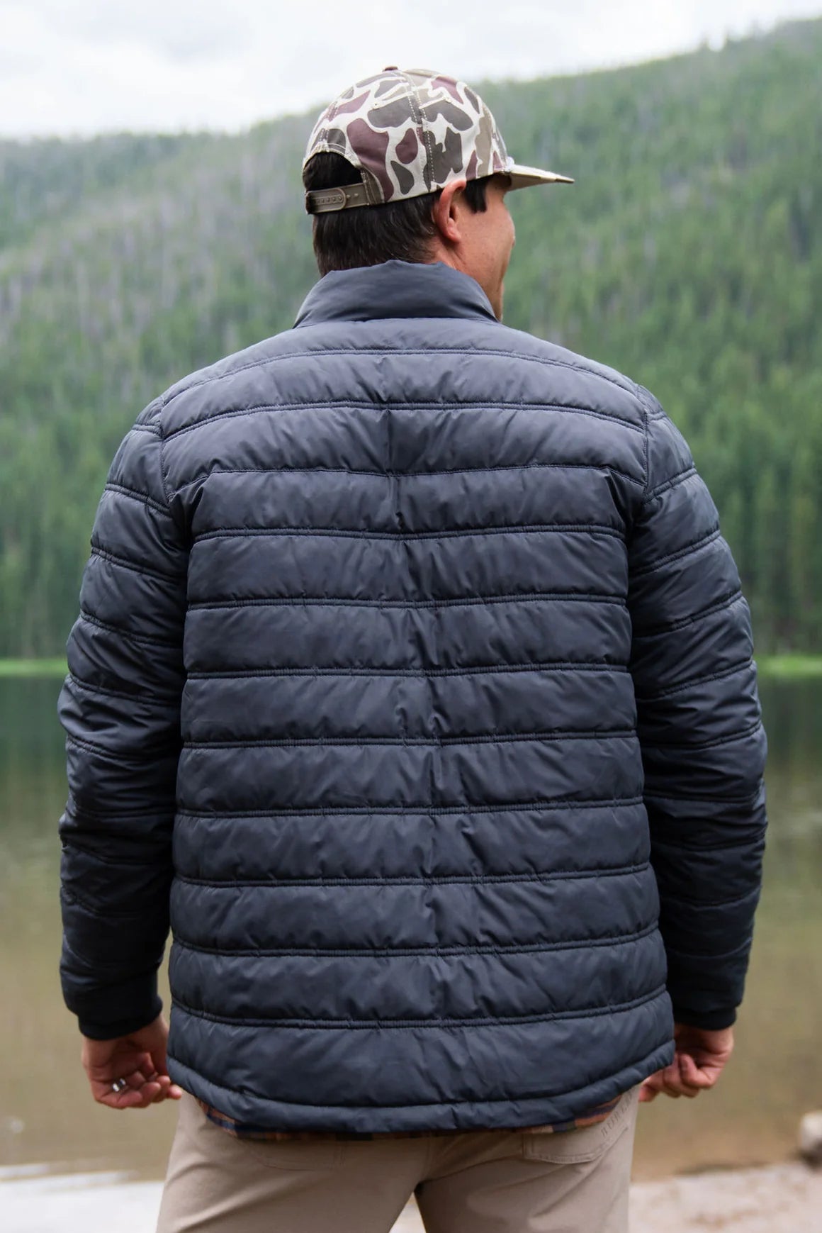 Puffer Jacket - Gun Metal Grey