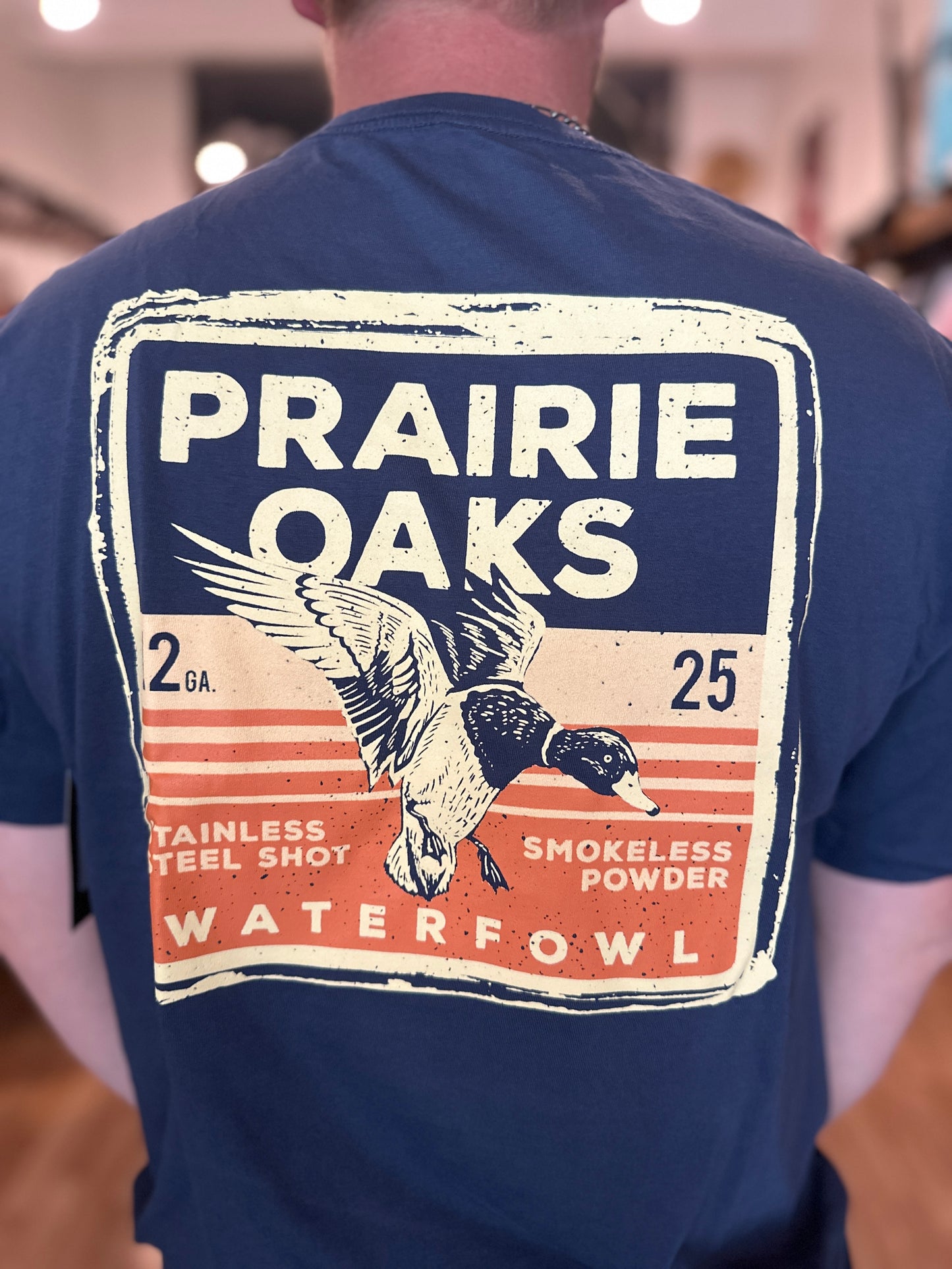 Prairie Oaks Waterfowl | Shotshell Box Tee - Navy