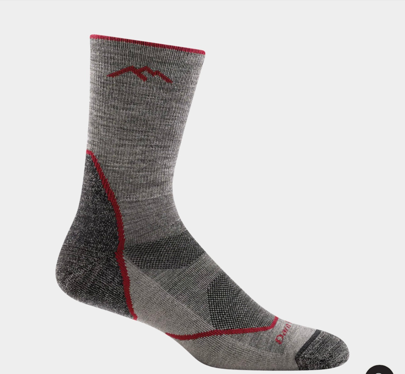 Men's Light Hiker Micro Crew Lightweight Hiking Sock Taupe 1972