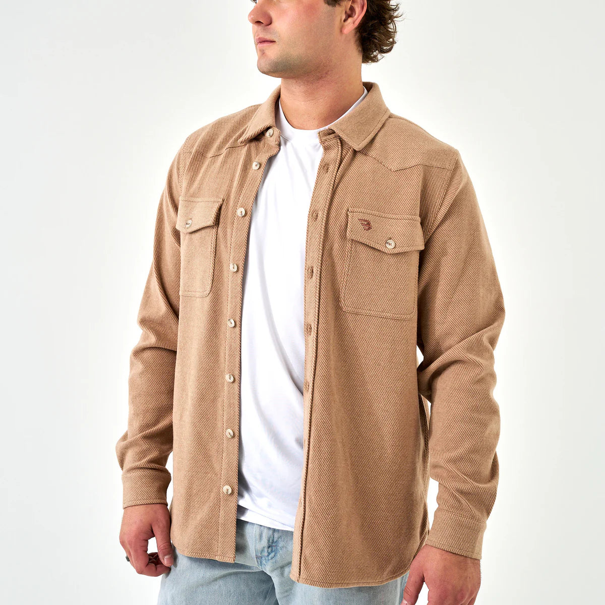 Long Sleeve - Austin Shirt - Khaki LSATXS-K