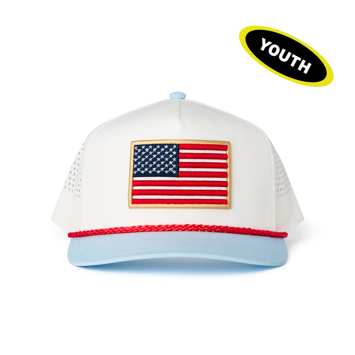 Youth Performance Cap - Old Glory Y-PC-OGLORY