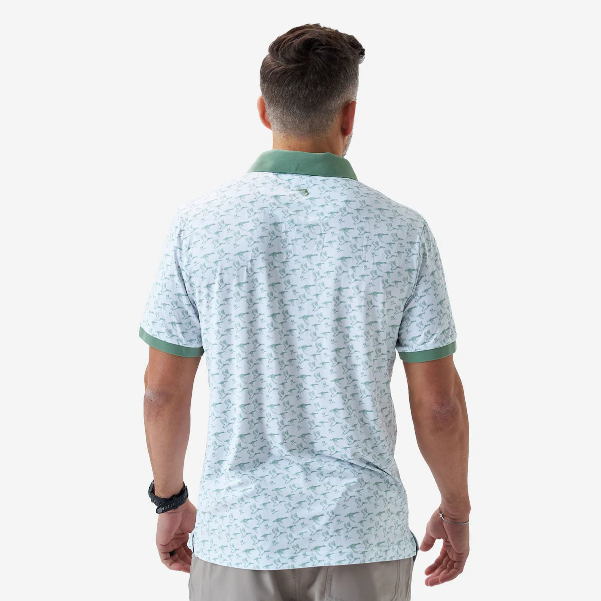 Ringer Performance Polo - Duck Season - White PBC DKJN
