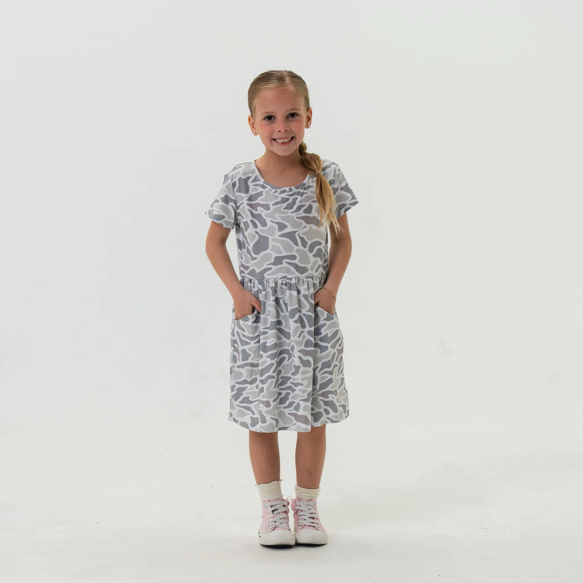 Youth Moxie Dress - White Camo Y-MOXD-WC