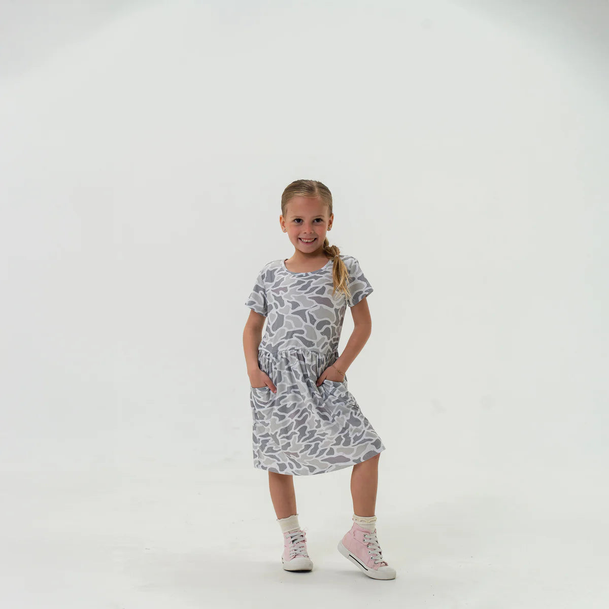 Youth Moxie Dress - White Camo Y-MOXD-WC