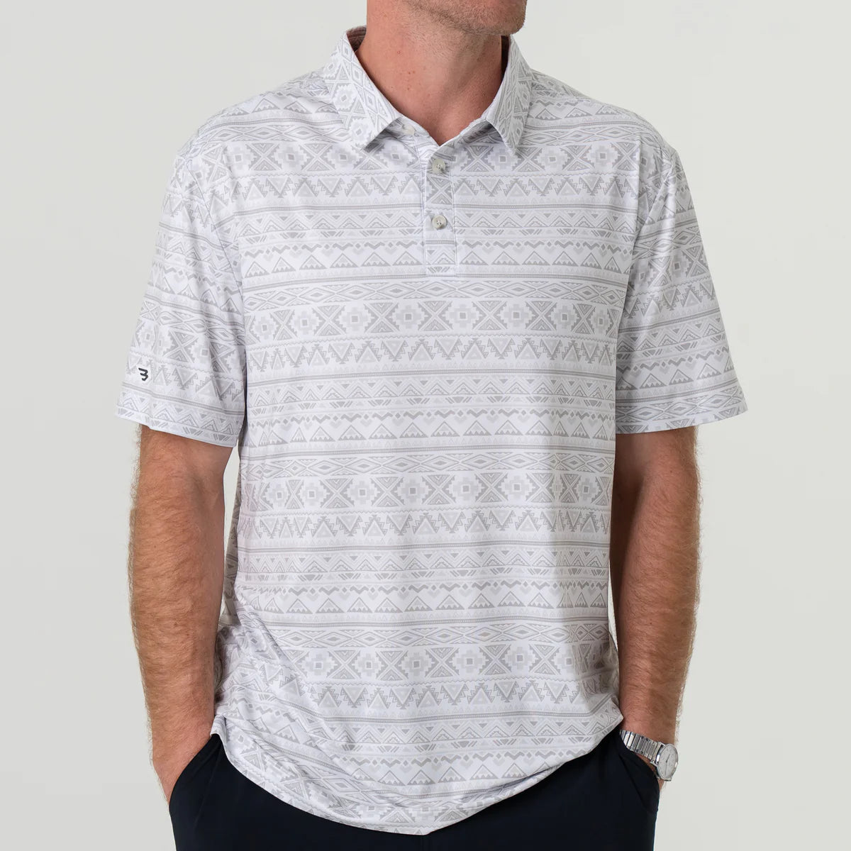 Performance Polo - Grey Aztec pp-gaz