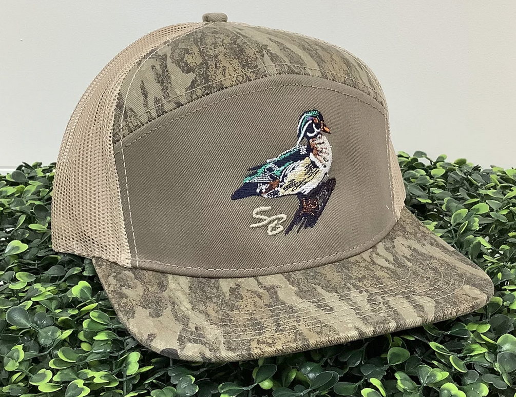 Wood Duck SB Cap new bottomland 7 panel 006 speckle bellies