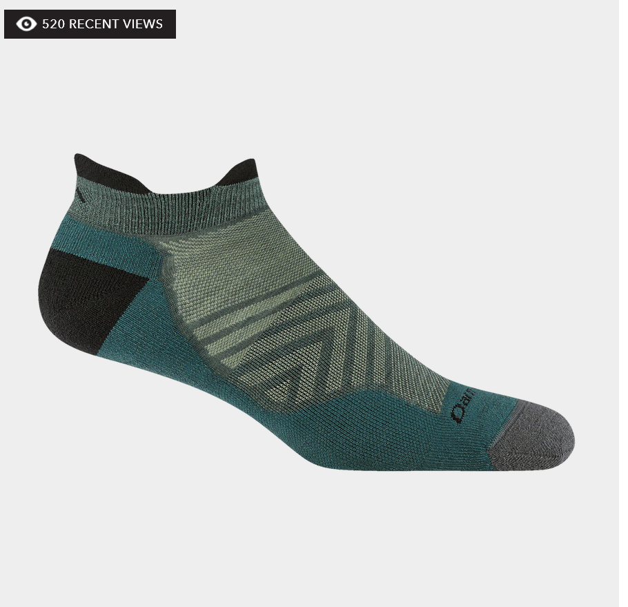 Men's Run No Show Tab Ultra-Lightweight Running Sock 1039 teal