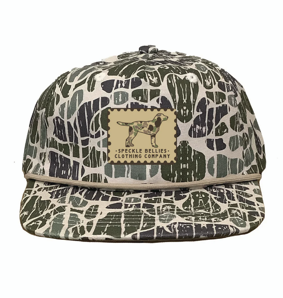 Camo Dog Khaki Patch Rope Foggy Marsh
