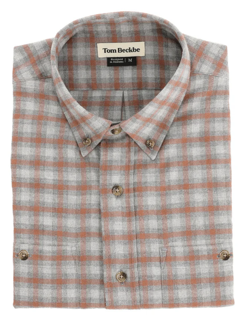 Dixon Brushed Cotton Twill Shirt Tom Beckbe ms025gxp