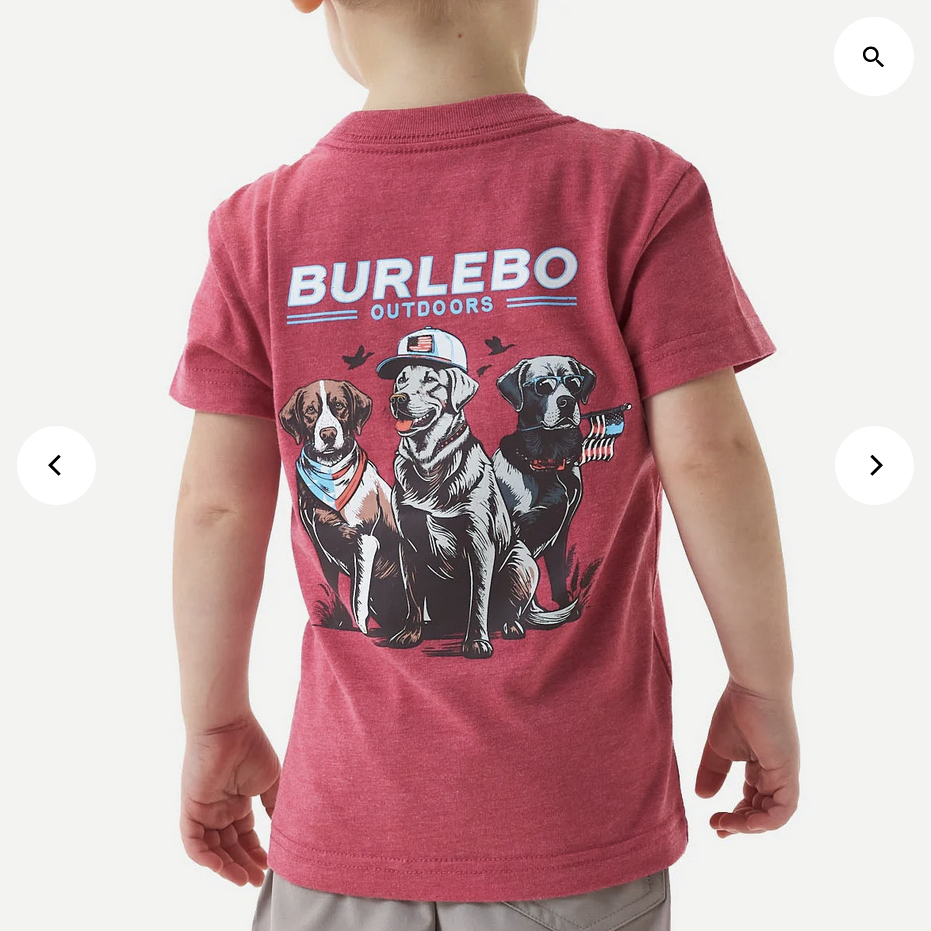 Youth Short Sleeve Tee - American Dogs - Heather Crimson Y-SST-AMDG-HC