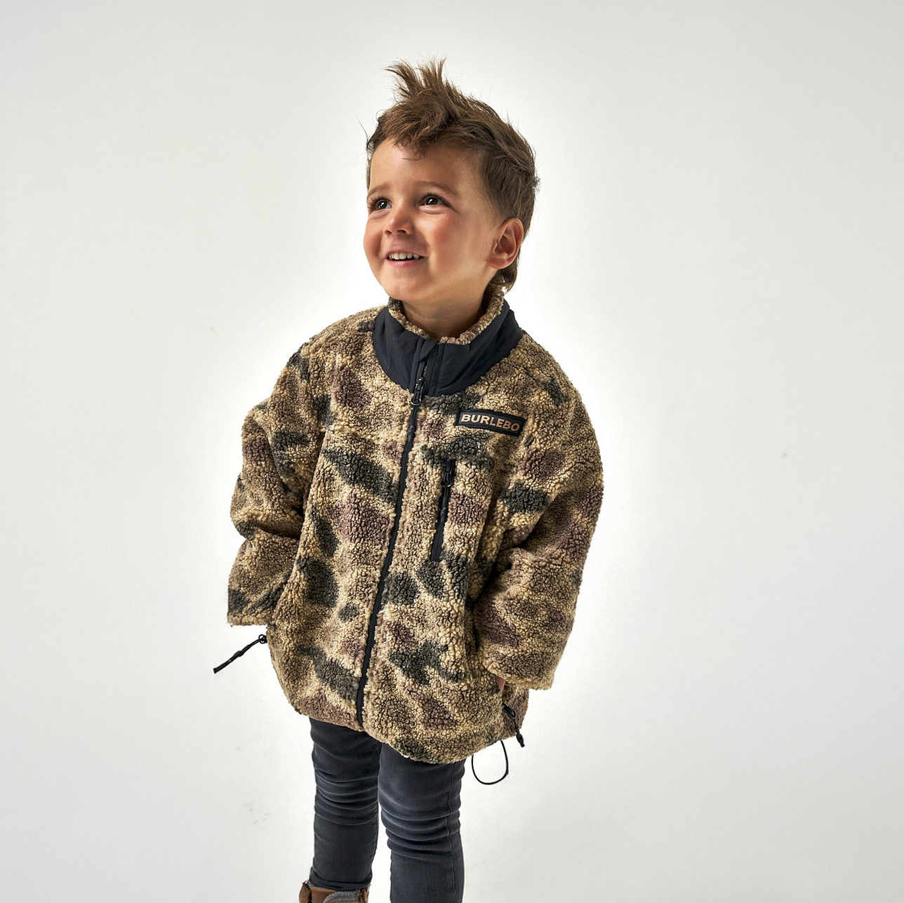 Youth Sherpa - Full Zip Jacket - Rocky Mountain Camo Y-RMSFZ