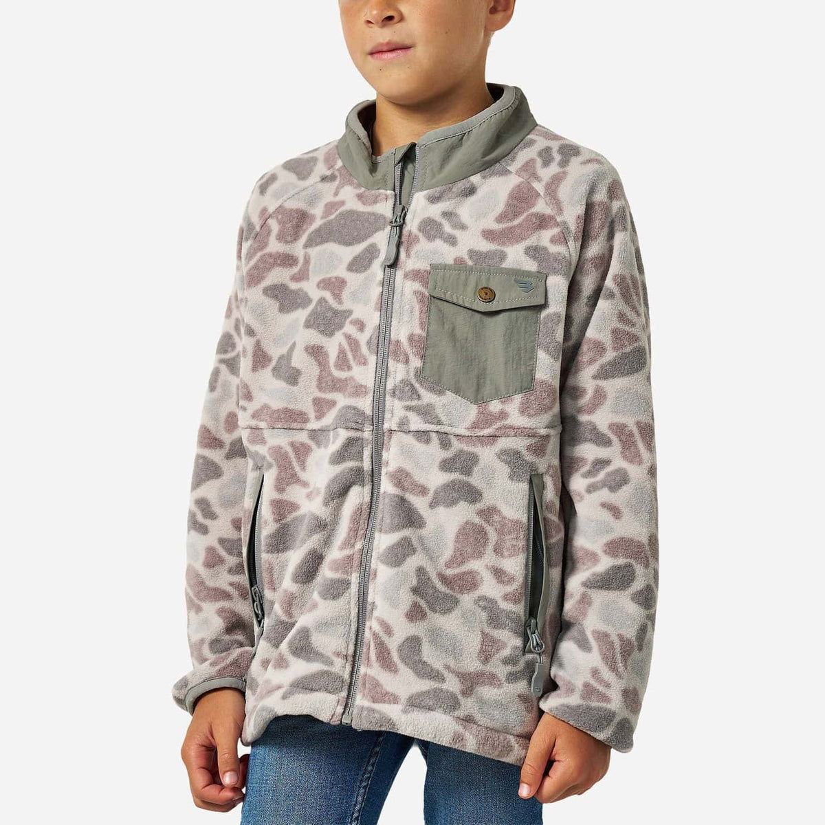 Y-MICFZJ-CDC Youth Micro Fleece - Classic Deer Camo