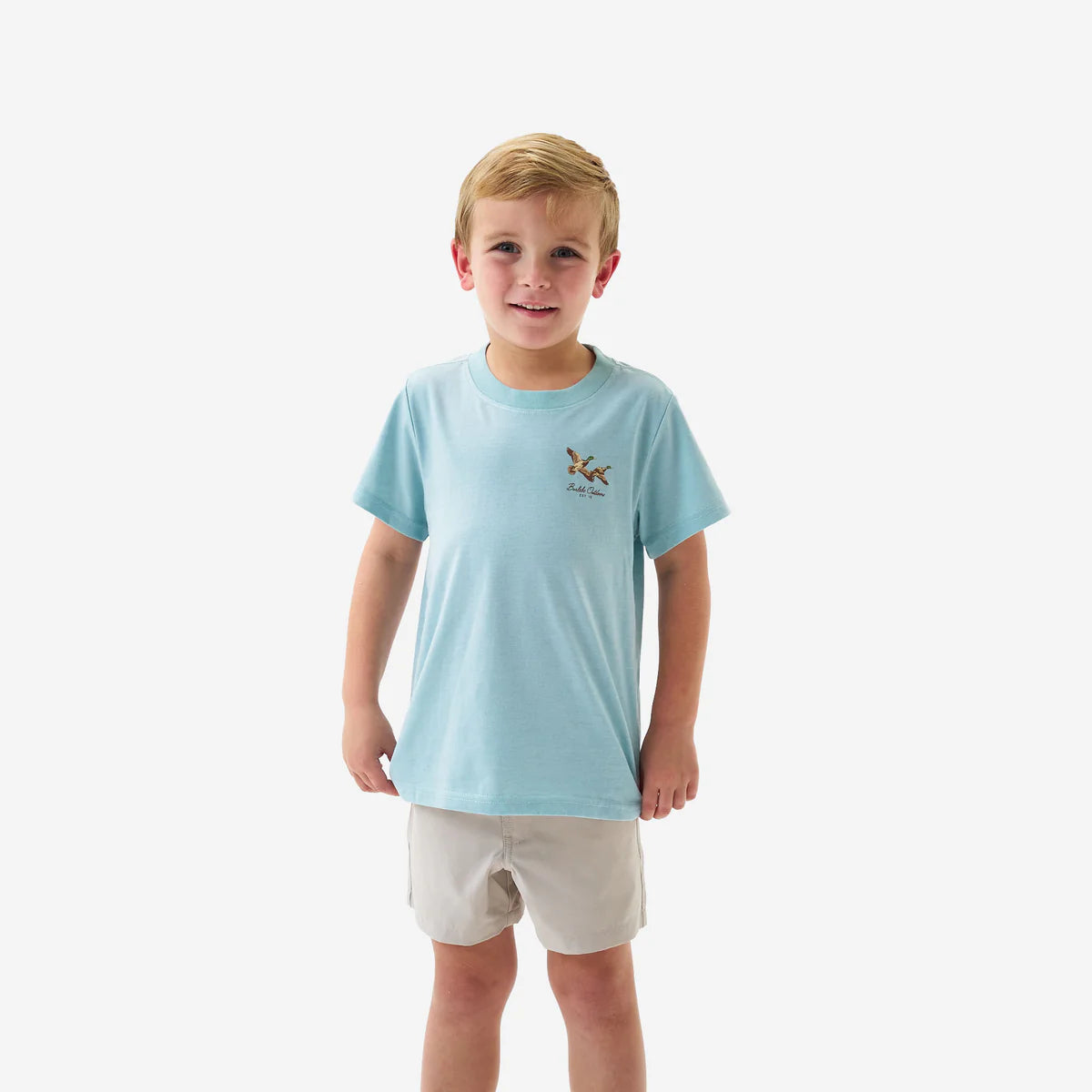 Youth Short Sleeve Tee - Flying Mallards - Sky Blue Y SST FM SB