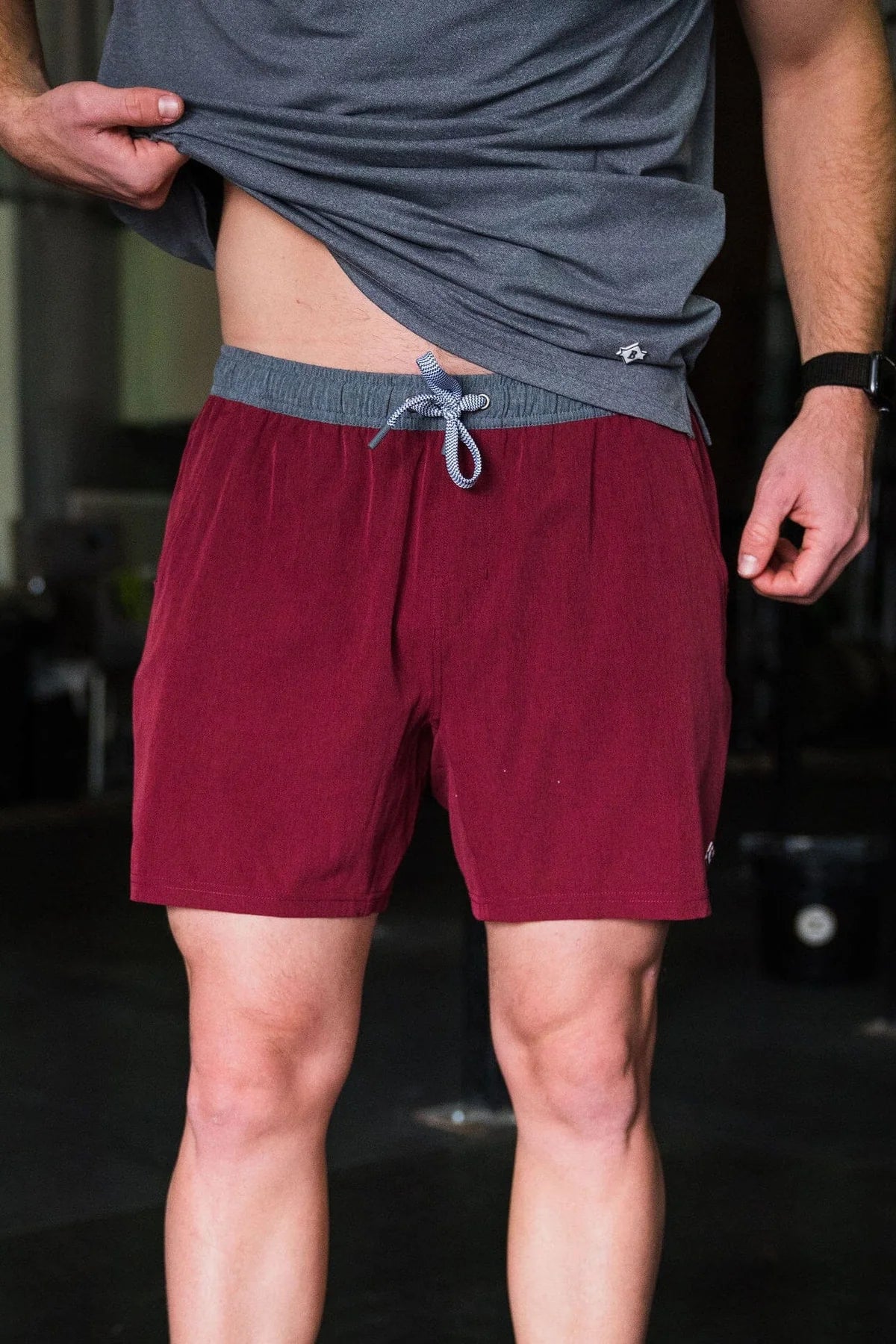 Athletic Short - Maroon - White Camo Liner AS-M-WC