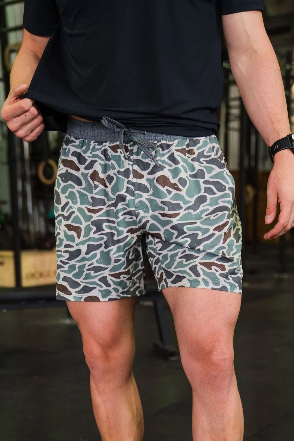 Athletic Short - Retro Duck Camo - Grey Liner AS-RDC