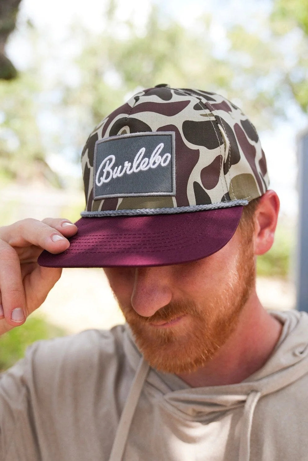 Maroon Bill BURLEBO Patch Hat