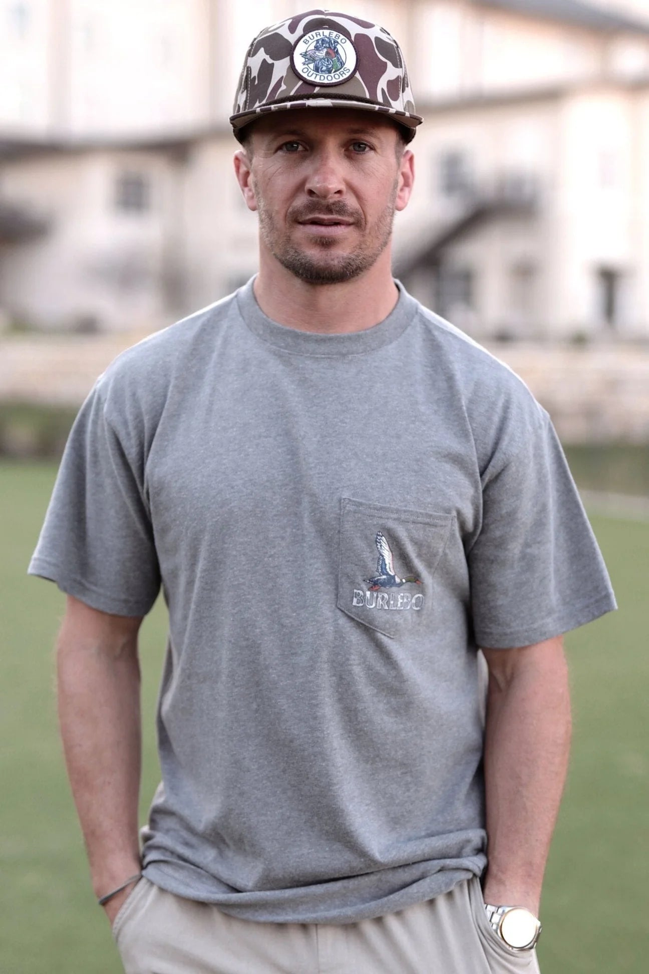 Burlebo Circle Ducks - Dark Heather Gray