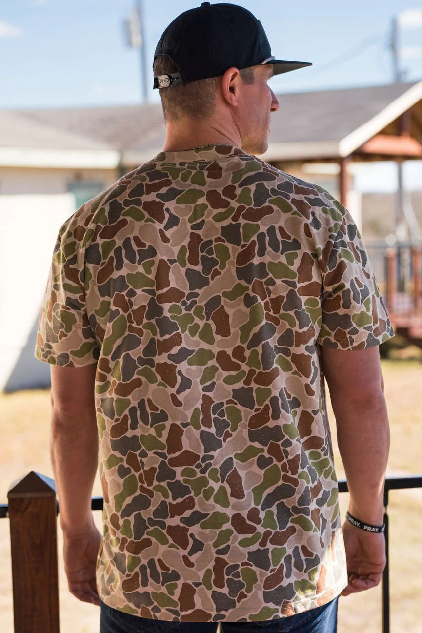 Driftwood Camo - SS Burlebo Outdoors Pocket Tee