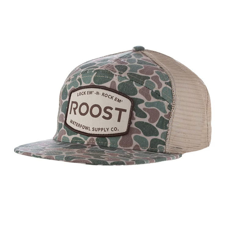Roost Camo 7 Panel Woven Logo Patch (RH-R-37)