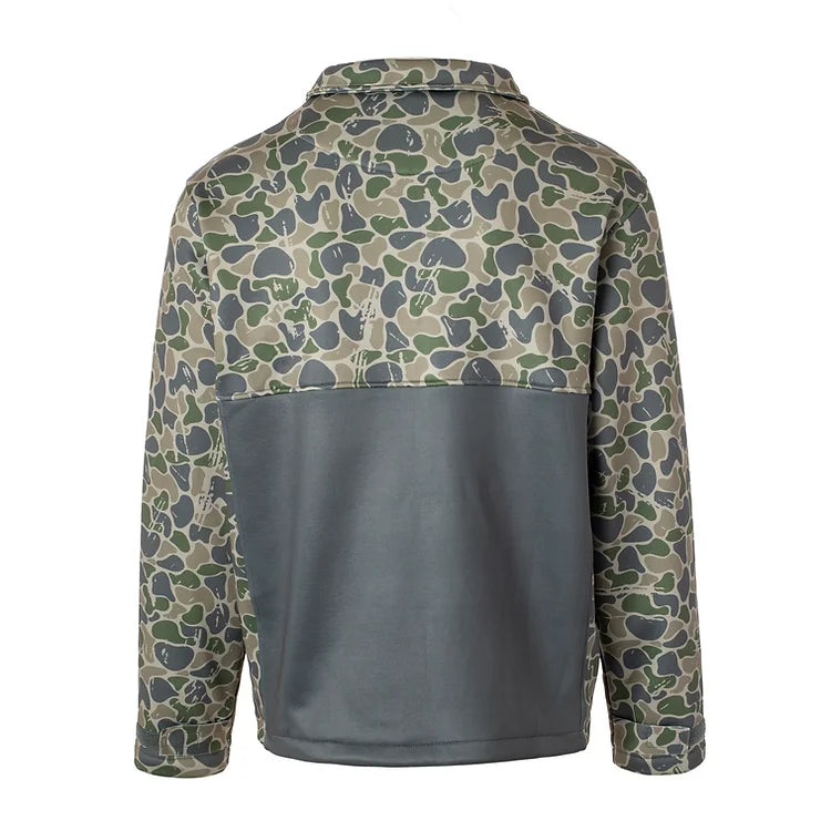 Youth Backwoods Camo Quarter Zip Fleece R649