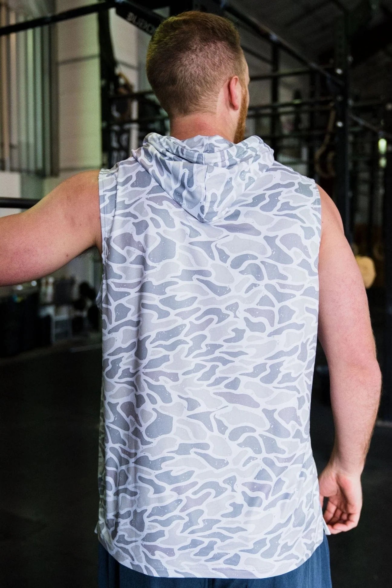 Burlebo Performance Sleeveless Hoodie - White Camo