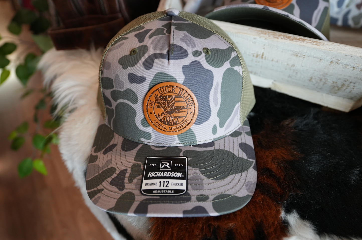 Old School Camo The Duck Blind Hat green
