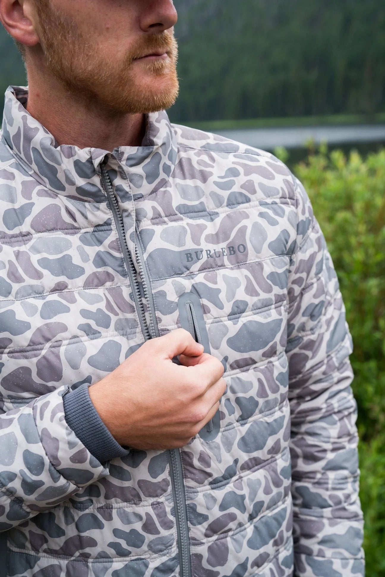 Puffer Jacket- Classic Deer Camo no hoodie