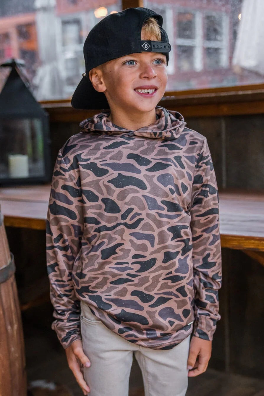 Youth Performance Hoodie - Gauge Camo Y-PH-GC