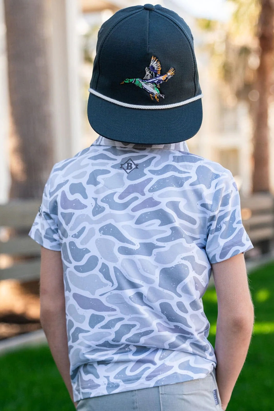 Youth Burlebo Polo - White Camo
