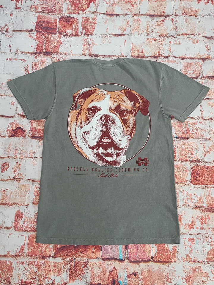 MSU Circle Bulldog Pocket Tee