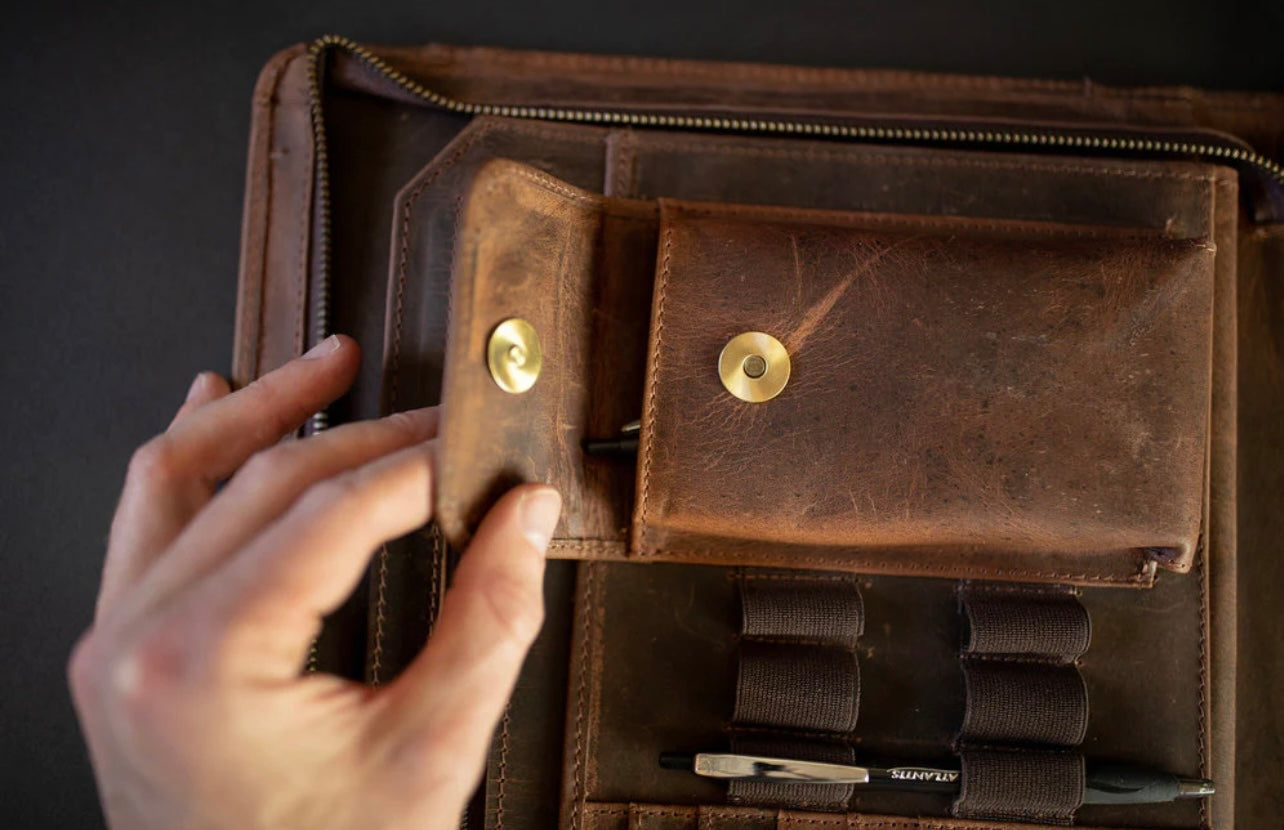 Nomad Leather Portfolio - Dark Walnut