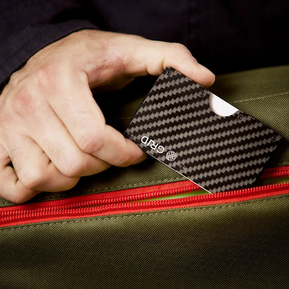 GRID Wallet - Carbon Fiber checkered