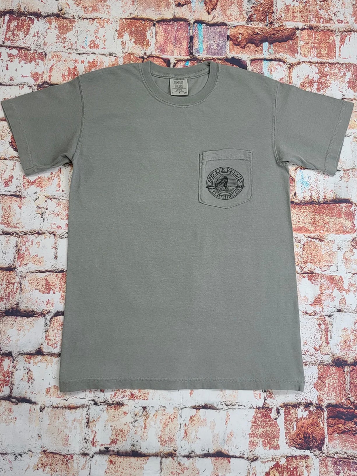 Speckle Bellies - Black Lab Pocket Tee