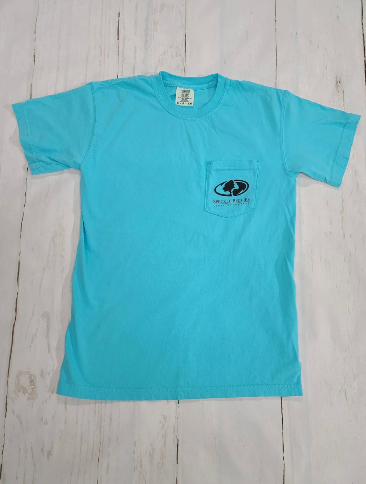 Speckle Bellies - Redfish MO Elements Agua Crimson Pocket Tee