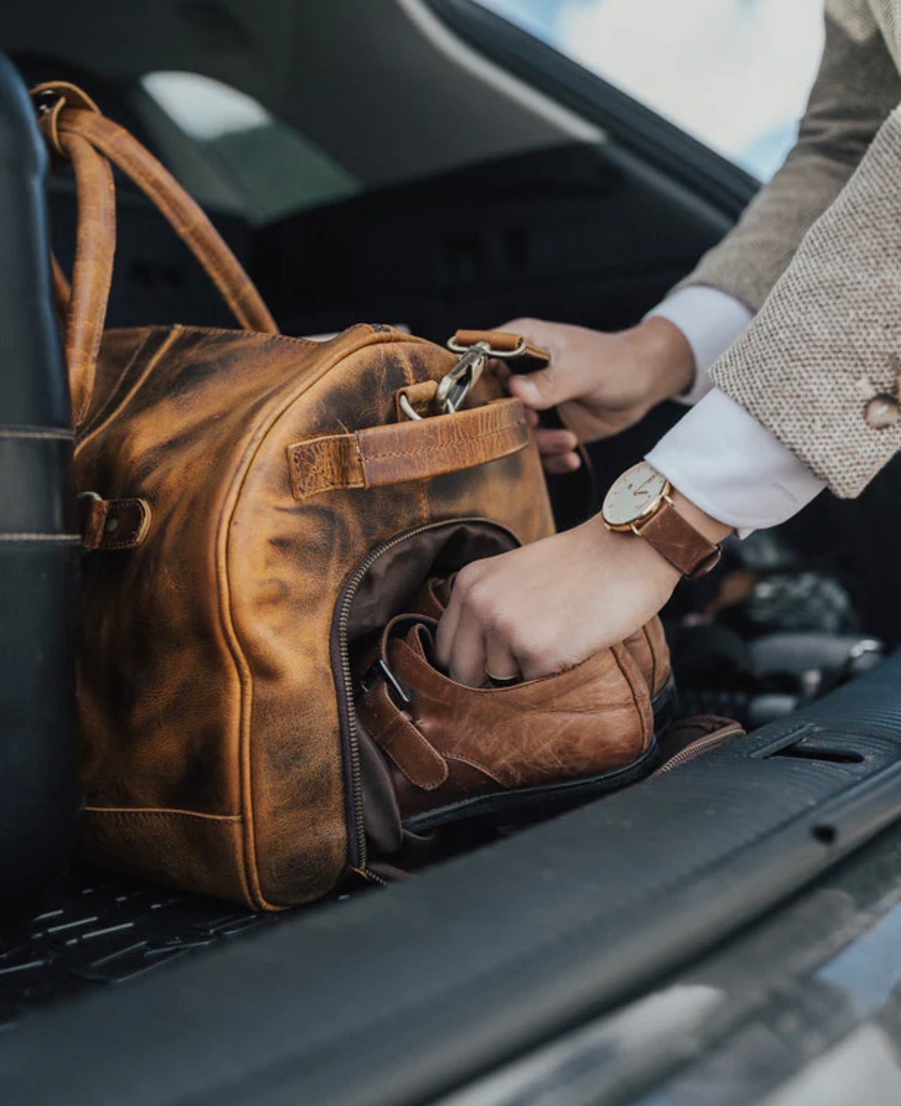 45L Denali Duffel - Dark Walnut