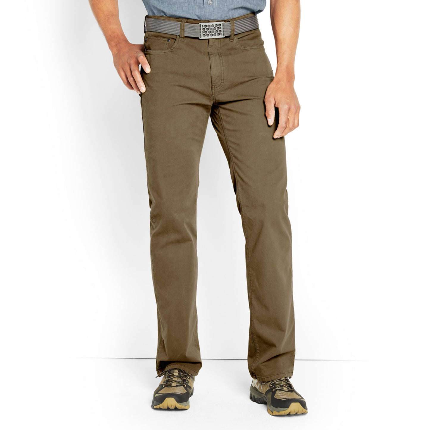 5-Pocket Stretch Twill Pants - Desert Khaki