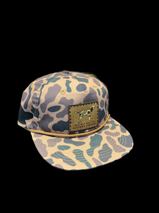 Speckle Bellies Hat Camo Dog Sand Patch Rope