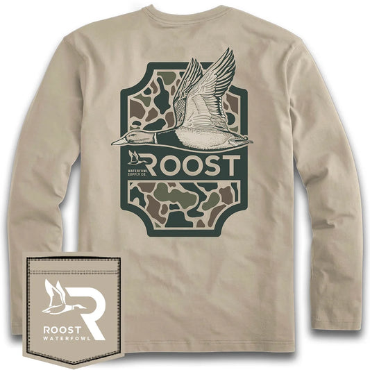 Youth Roost Camo Shield L/S youth