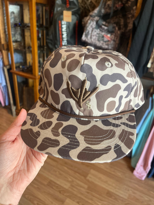 Corded Camo Turkey Track Hat brown tan camo