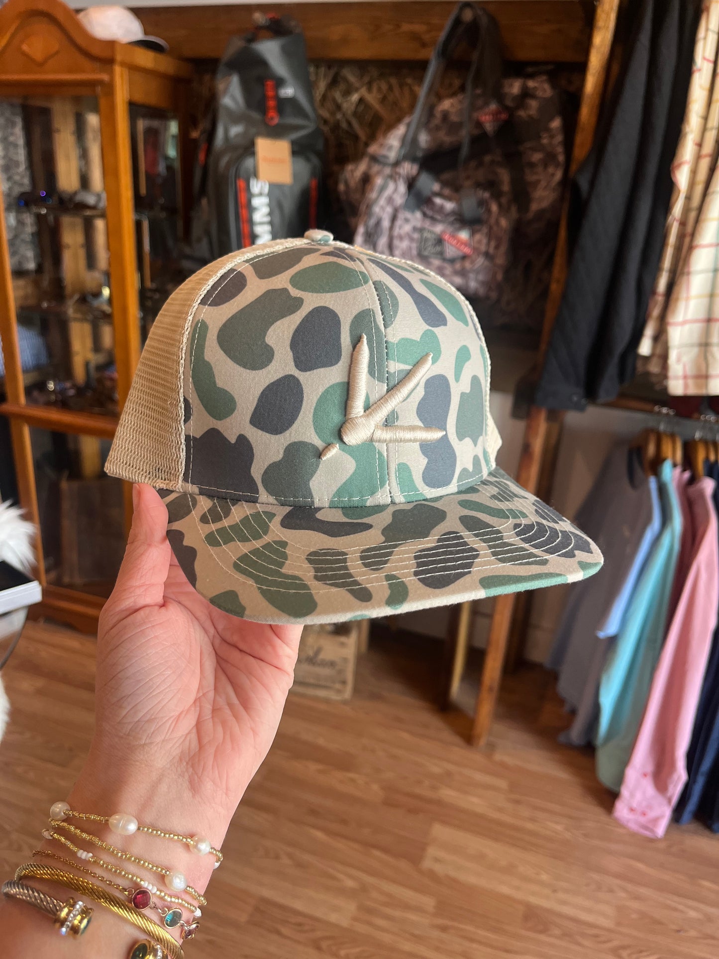 Tan Camo Turkey Track Hat