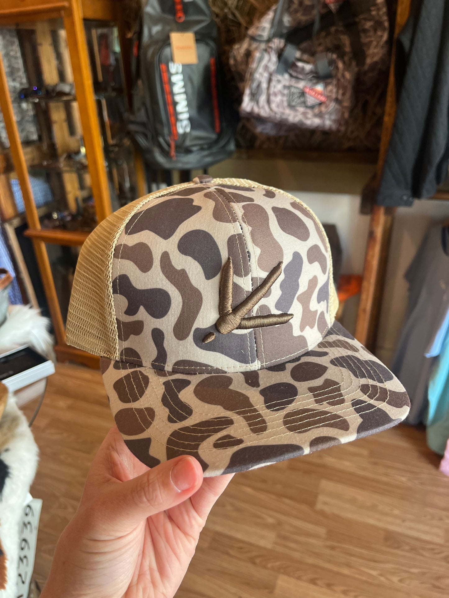 Brown Camo Turkey Track Hat