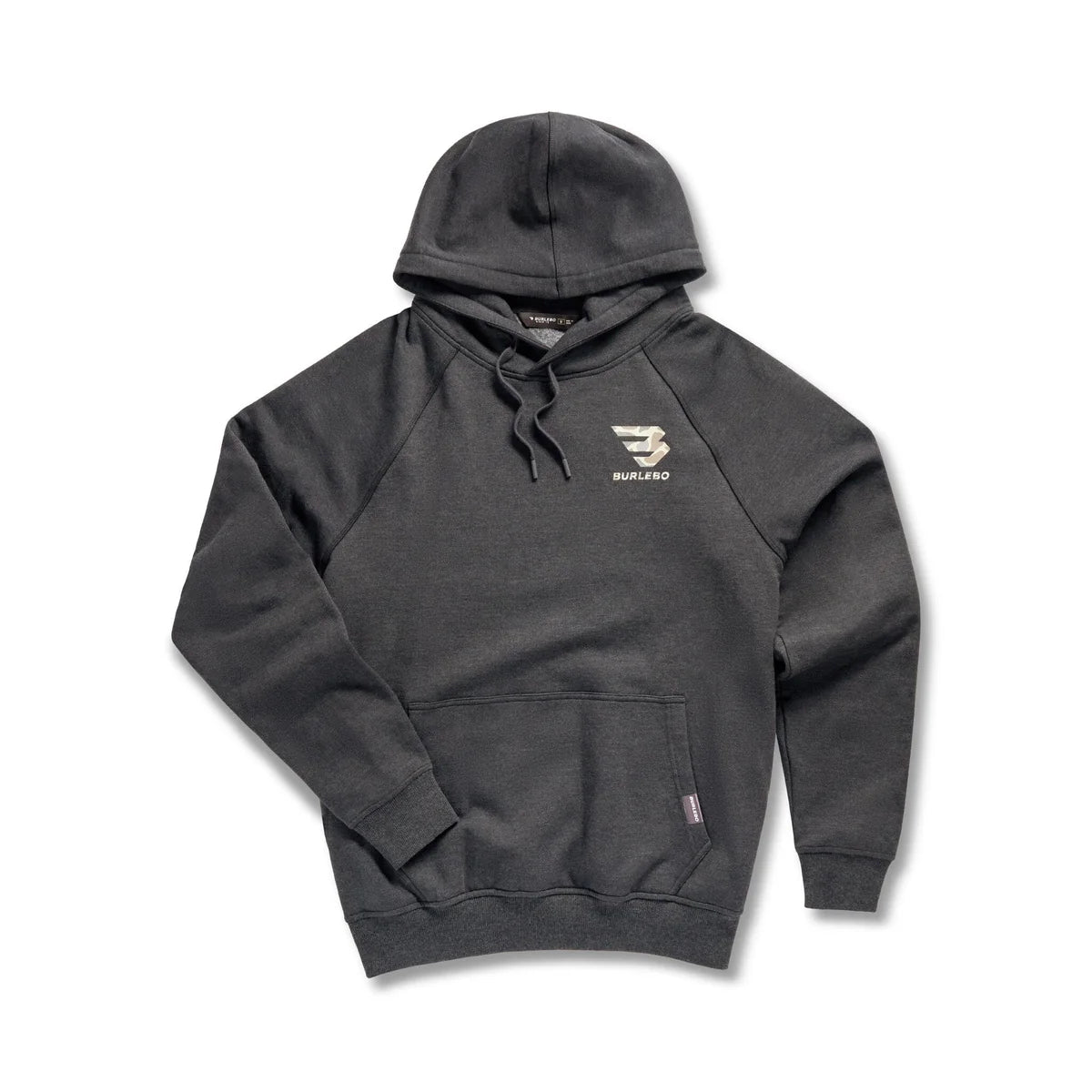 Fleece Hoodie - Camo Signature Logo - Heather Black FH-CSL-HB