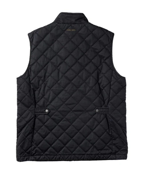 Warner Quilted Vest: Black 8273